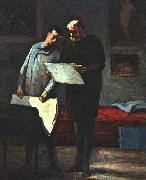Honore  Daumier Advice to a Young Artist oil painting artist